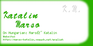 katalin marso business card